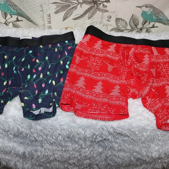 MeUndies Christmas bundle of 2 boxer briefs small Men's/teens - NWOT - Picture 1 of 8